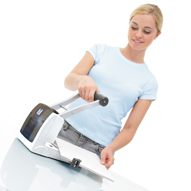 Perforator Rapesco Germ-Savvy High Capacity Eco P1100 antibacterieel 2-gaats wit — Foto 2 van 2