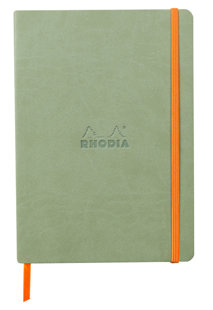 Notitieboek Rhodia A5 lijn 80 vel 90gr celadon afbeelding