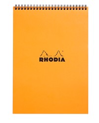 Spiraalblok Rhodia A4 lijn 160 pagina's 80gr oranje