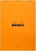 Schrijfblok Rhodia A4 lijn 80 vel 80gr oranje