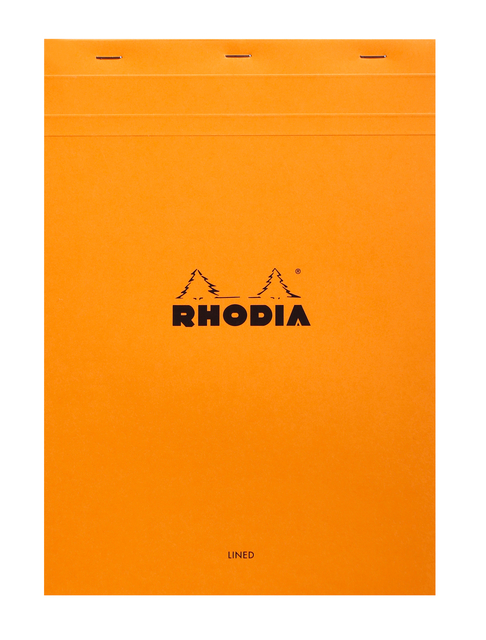 Schrijfblok Rhodia A4 lijn 80 vel 80gr oranje afbeelding
