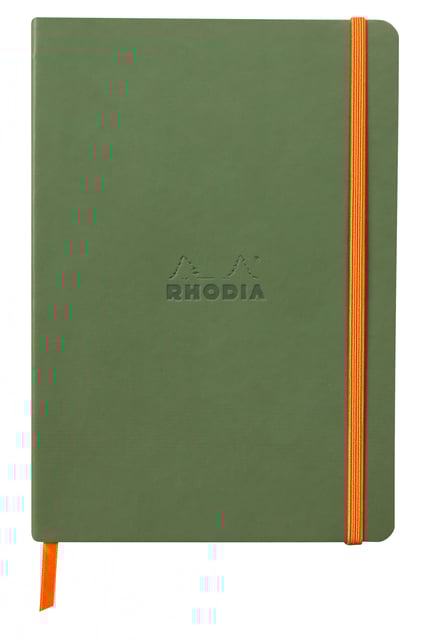Notitieboek Rhodia A5 lijn 80 vel 90gr saliegroen afbeelding