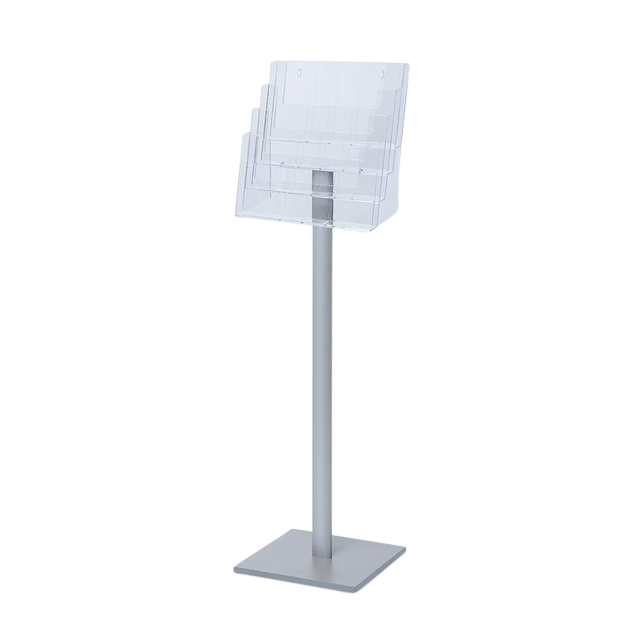 Brochurehouder Quantore standaard 4x A4 liggend afbeelding