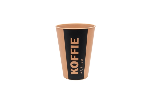 Beker IEZZY 180ml herbruikbaar Altijd Koffie 20 stuks bruin afbeelding