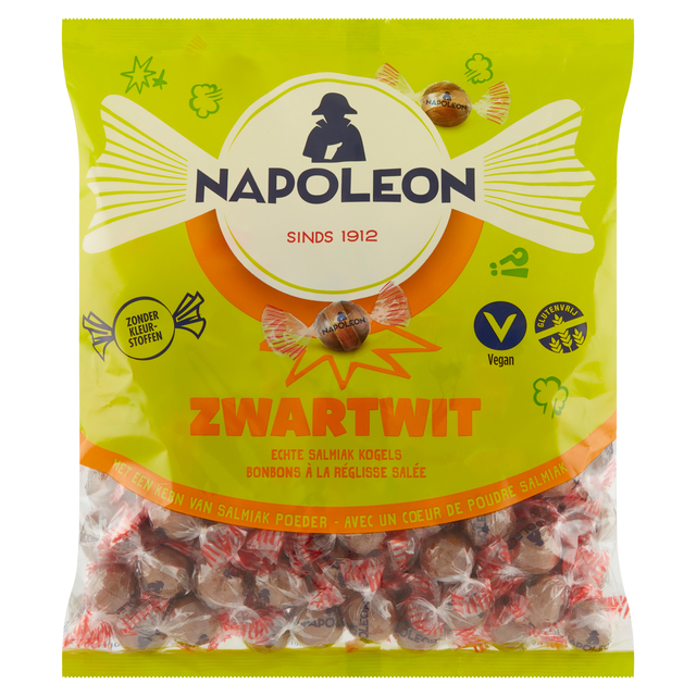 Snoep Napoleon zwart wit zak 1kg afbeelding
