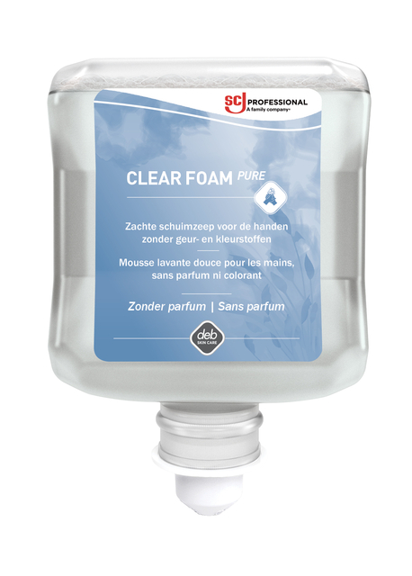 Handzeep SCJ Clear Foam Pure parfumvrij 1000ml afbeelding