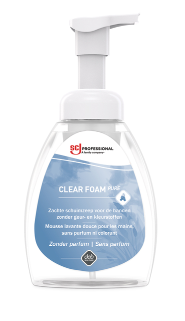 Handzeep SCJ Clear Foam Pure parfumvrij 250ml afbeelding