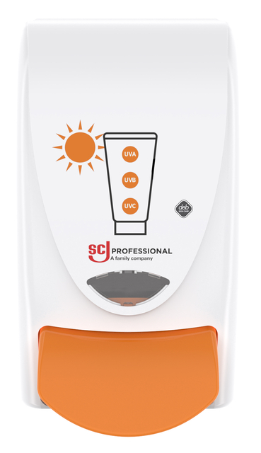 Zonnebranddispenser SCJ Proline Sun Protect 1liter wit afbeelding