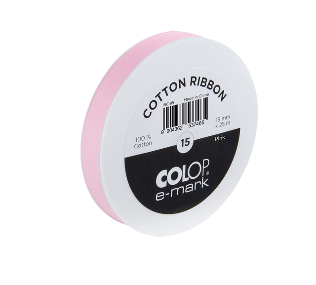 Colop Lint E-Mark 15mmx25m roze
