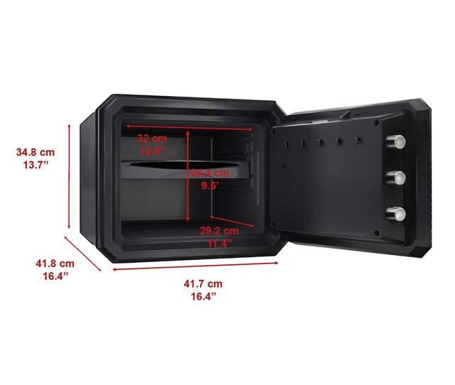 Kluis MasterLock brandvrij en waterdicht electronisch combi-slot L zwart — Foto 2 van 2