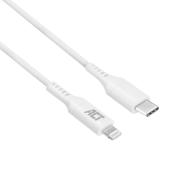 Kabel ACT USB-C naar Lightning laad -en data 1 meter afbeelding