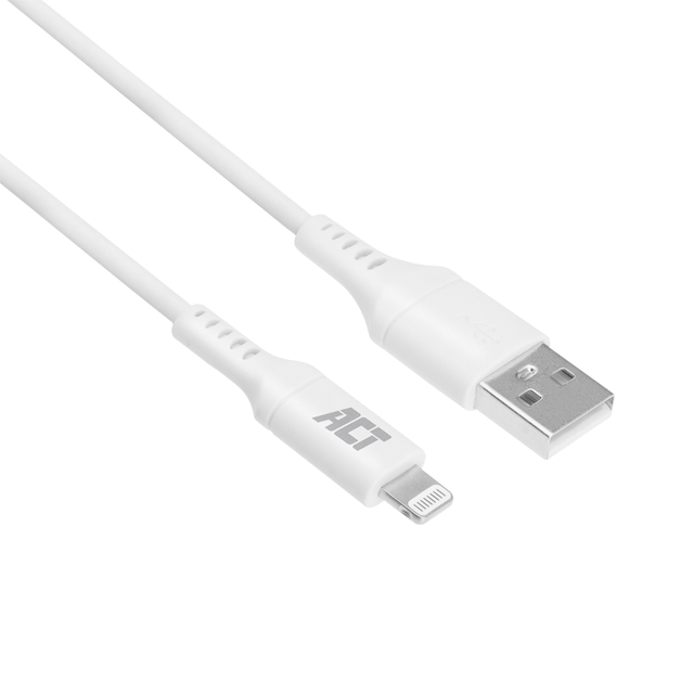 Kabel ACT USB 2.0 naar Lightning laad -en data 2 meter afbeelding