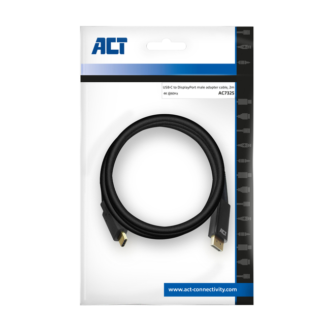 ACT USB-C naar DisplayPort Kabel 2 Meter — Foto 3 van 3