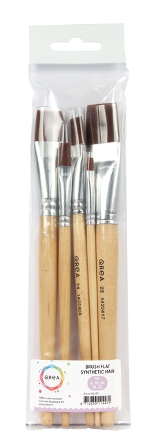 Kwast Qrea synthetisch set à 5 breedtes afbeelding
