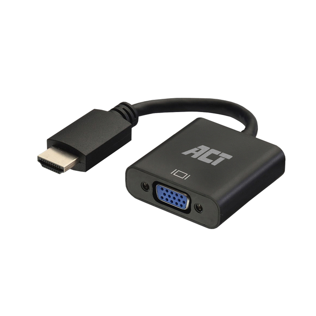 Adapter ACT HDMI naar VGA met audio 0.15 meter afbeelding