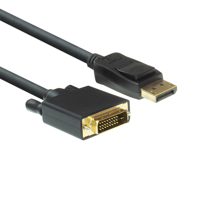 Kabel ACT DisplayPort naar DVI 1.8 meter zwart afbeelding