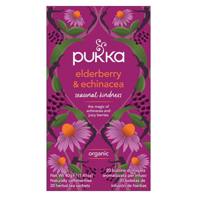 Thee Pukka elderberry en echinacea 20 zakjes afbeelding