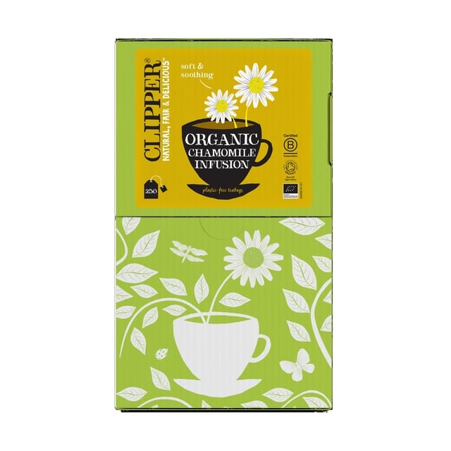 Thee Clipper infusion chamomile bio 250 zakjes afbeelding