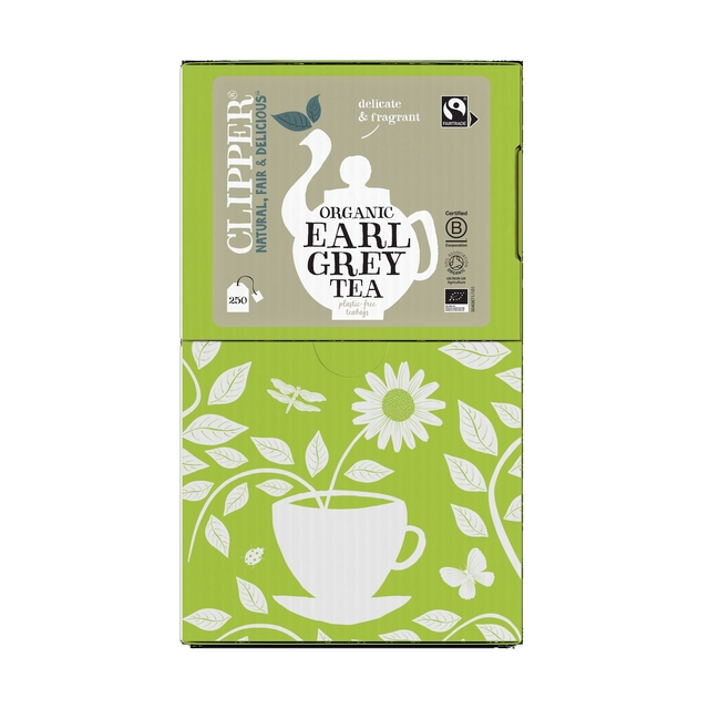 Thee Clipper earl grey bio 250 zakjes afbeelding
