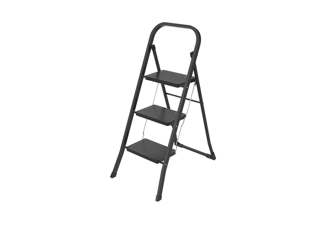 Huishoudtrap BRASQ 3 treden SL300 zwart afbeelding