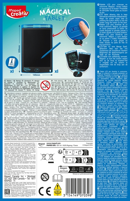 Tekentablet Maped Creativ Magical Tablet blauw — Foto 2 van 2