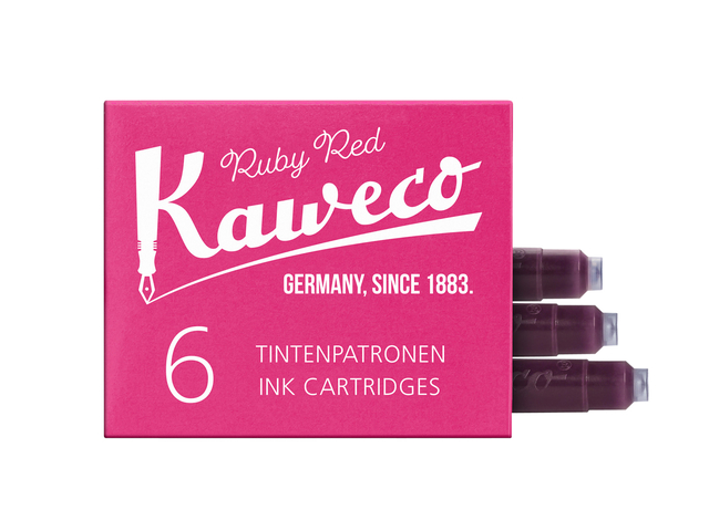 Inktpatroon Kaweco rood doosje à 6 stuks afbeelding