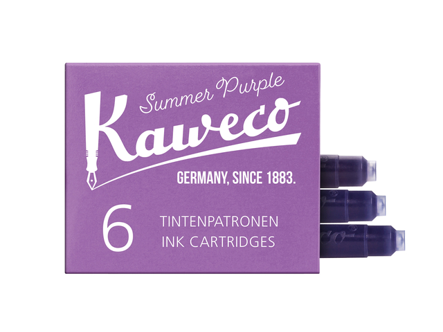 Inktpatroon Kaweco aubergine doosje à 6 stuks afbeelding