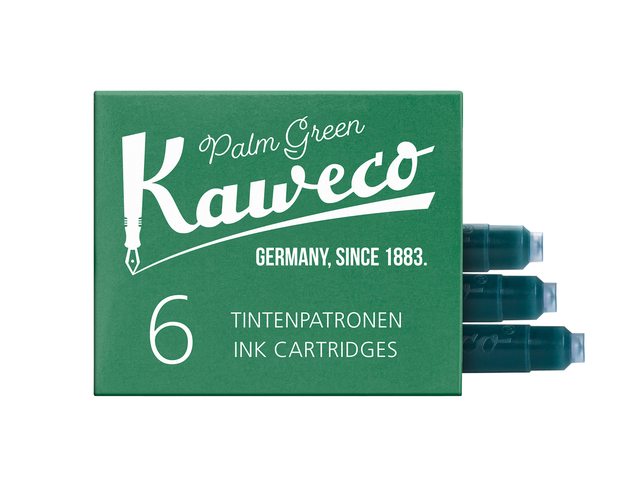 Inktpatroon Kaweco groen doosje à 6 stuks afbeelding
