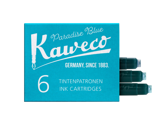 Inktpatroon Kaweco turquoise doosje à 6 stuks afbeelding