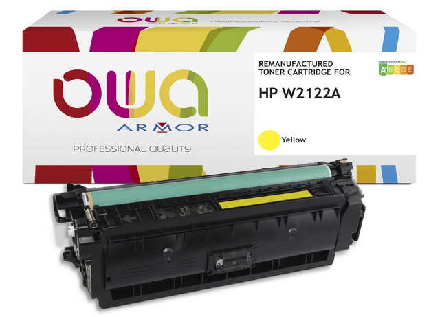 Tonercartridge OWA alternatief tbv HP W2122A geel afbeelding