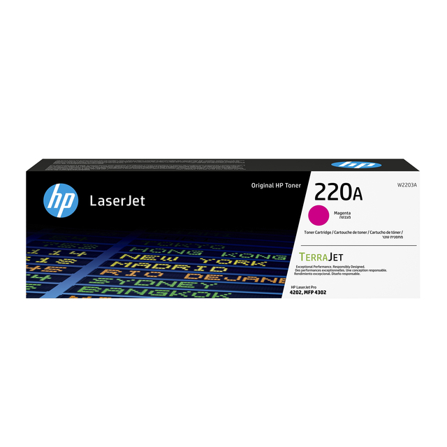 Tonercartridge HP W2203A 220A rood afbeelding