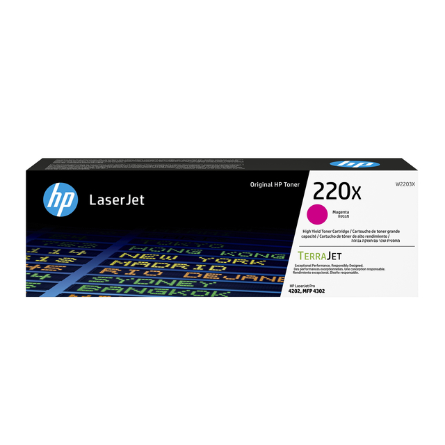 Tonercartridge HP W2203X 220X rood afbeelding