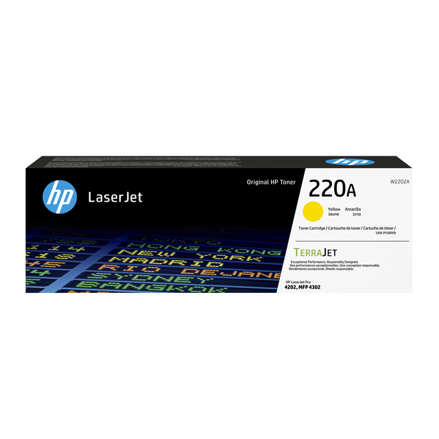 Tonercartridge HP W2202A 220A geel afbeelding