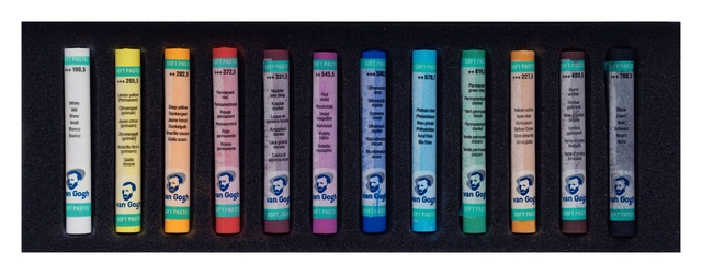 Pastelkrijt Talens Van Gogh zacht assorti doos à 12 stuks — Foto 2 van 2