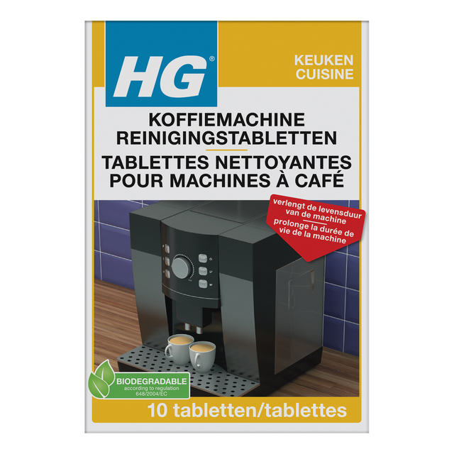 Reinigingstabletten HG voor koffiemachine 10 stuks afbeelding