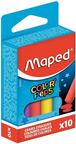 Schoolbordkrijt Maped Color'Peps assorti stofvrij-2