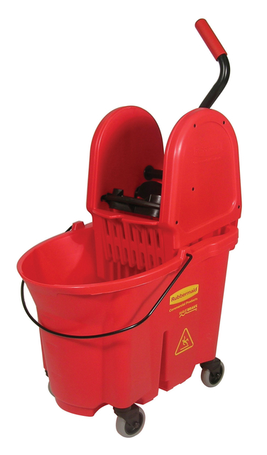 Mopemmer Rubbermaid Wavebrake met wringer 33L rood afbeelding