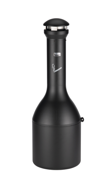 Asbak Rubbermaid Infinity Genie staand zwart afbeelding