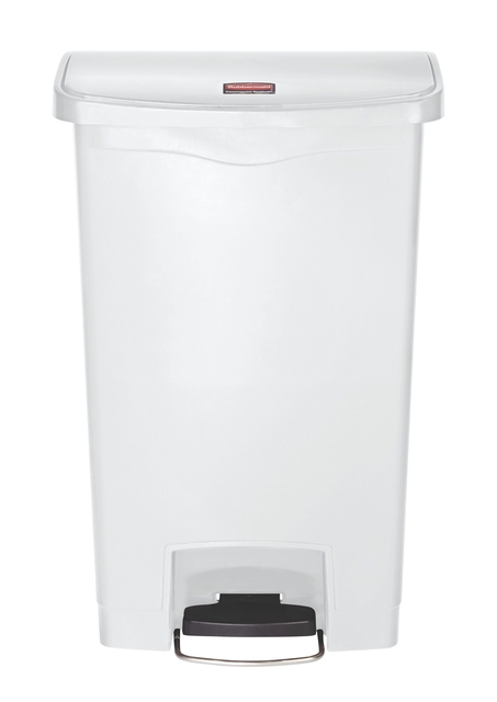 Pedaalemmer Rubbermaid Slim Jim Step-On 50liter wit — Foto 2 van 2