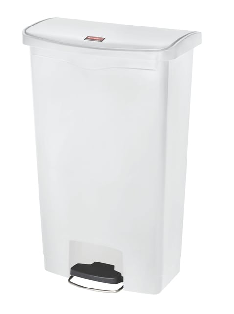 Pedaalemmer Rubbermaid Slim Jim Step-On 68liter wit afbeelding