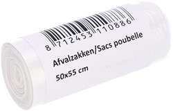 Afvalzak Cleaninq 50x55cm HDPE T15 25L transparant