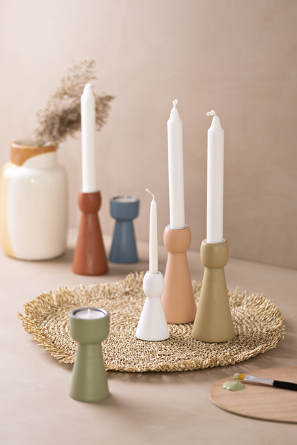 Kandelaar Creativ Company hout conisch 14.5cm — Foto 2 van 2