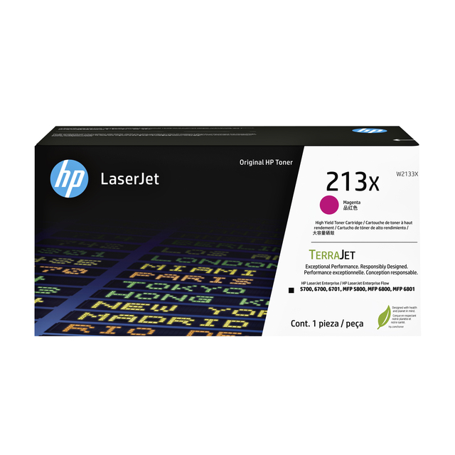 Tonercartridge HP W2133X 213X rood afbeelding