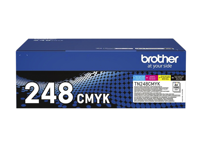 Toner Brother TN-248VAL zwart en kleur afbeelding