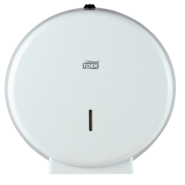 Toiletpapierdispenser Tork T1 jumbo wit 246040 afbeelding