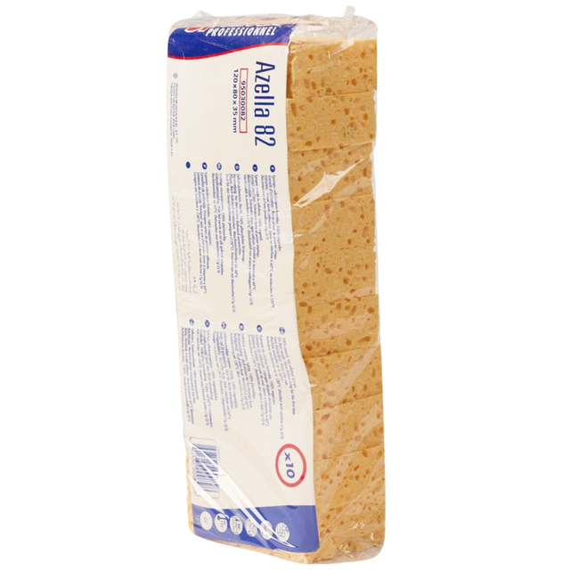 Spons Spontex Azella 82 viscose glazenwassersspons 120x80x35mm 10 stuks afbeelding