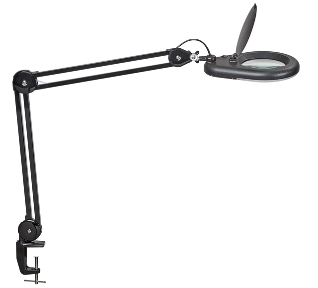 Loeplamp MAUL Viso LED tafelklem zwart afbeelding