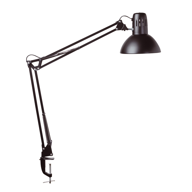 Bureaulamp MAUL Study tafelklem excl.LED lamp E27 zwart afbeelding