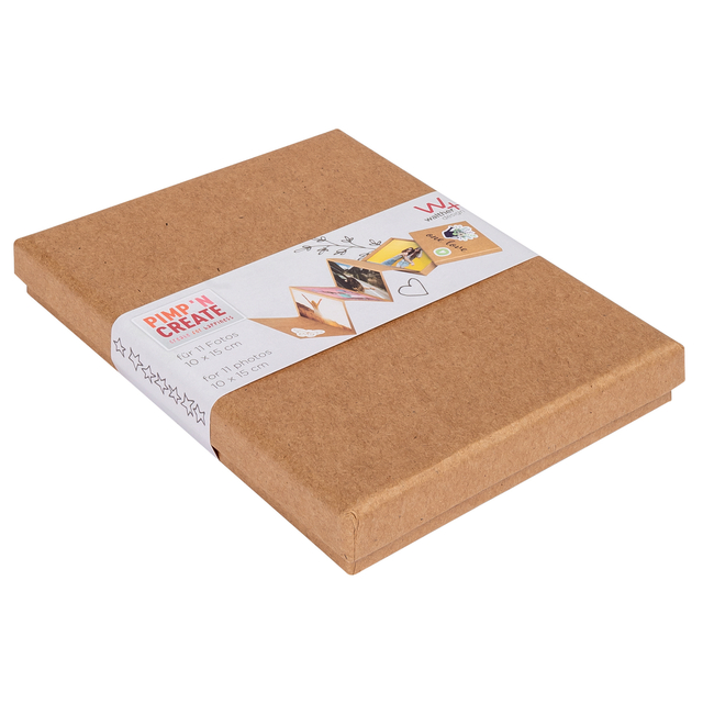 Leporello box walther design 11 foto&apos;s formaat 10x15cm kraft afbeelding