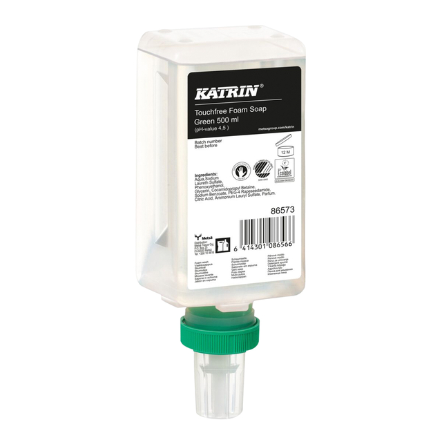 Handzeep Katrin Green schuim touchfree 500ml 86573 afbeelding